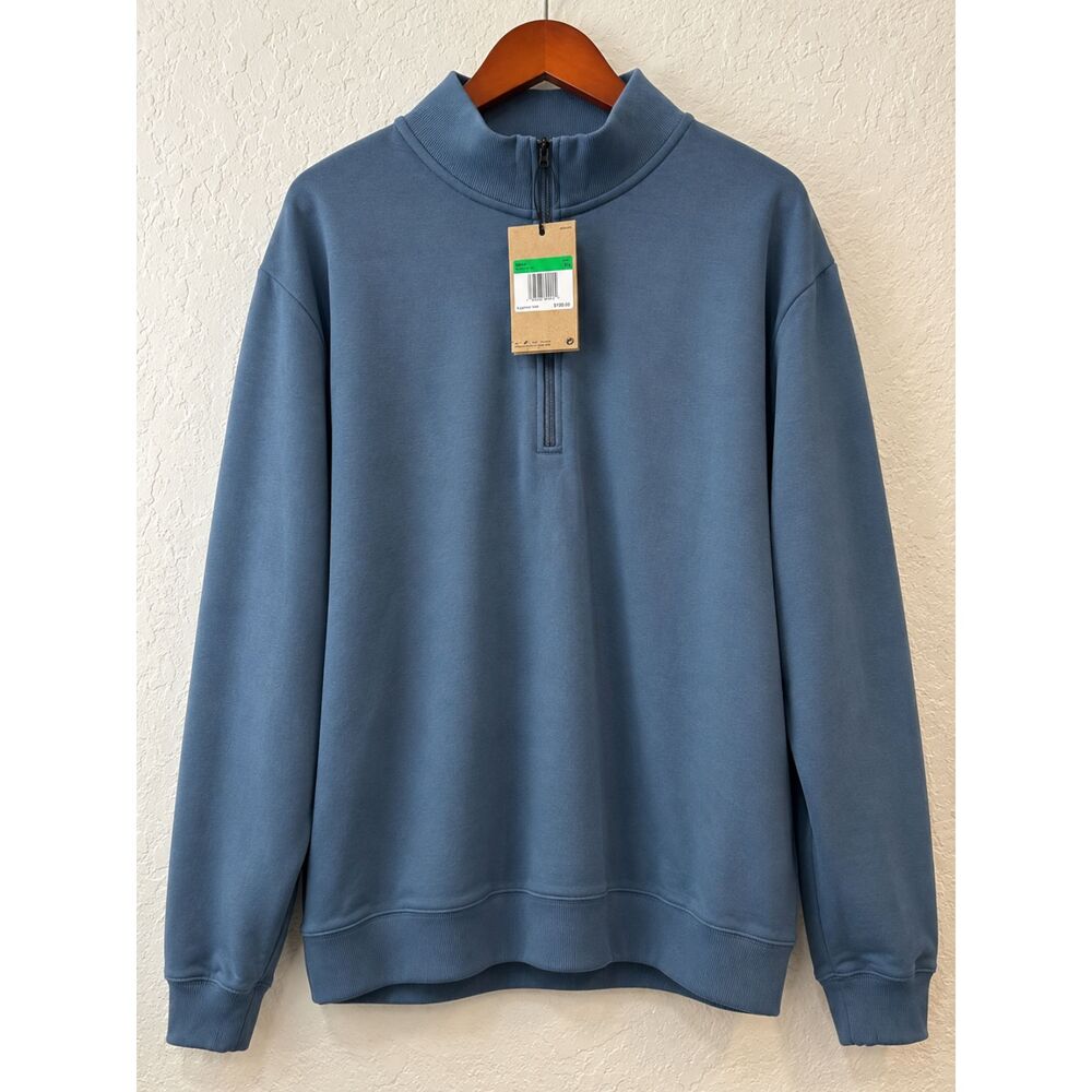 Nike Tour Golf Half Zip Pullover Men's XL Smokey Blue Stretch NWT